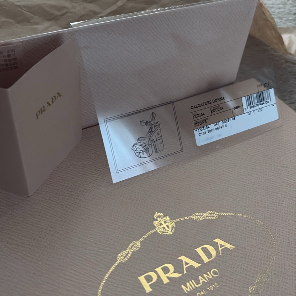 Prada sandals. Pitone Roccia. 37.5 - Picture 5 of 5